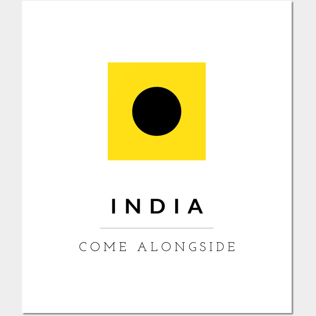 India: ICS Flag Semaphore Wall Art by calebfaires